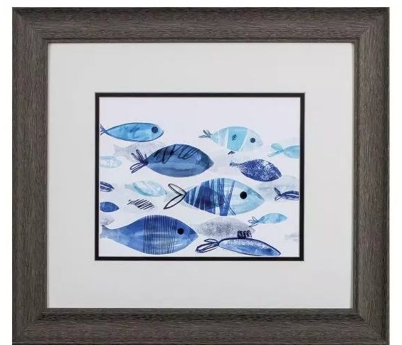 Fish Parade II - 18&quot;W x 16&quot;H