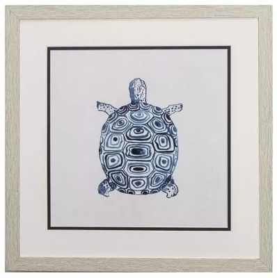 Indigo Turtle II - 17&quot;W x 17&quot;H
