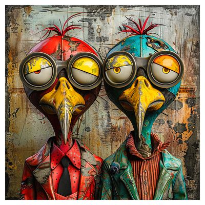 Free Birds - 20&quot; x 20&quot;T