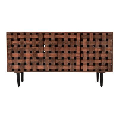 3 Door Acc Cabinet - Chestnut - 60&quot; W x 18&quot; D x 32&quot; H