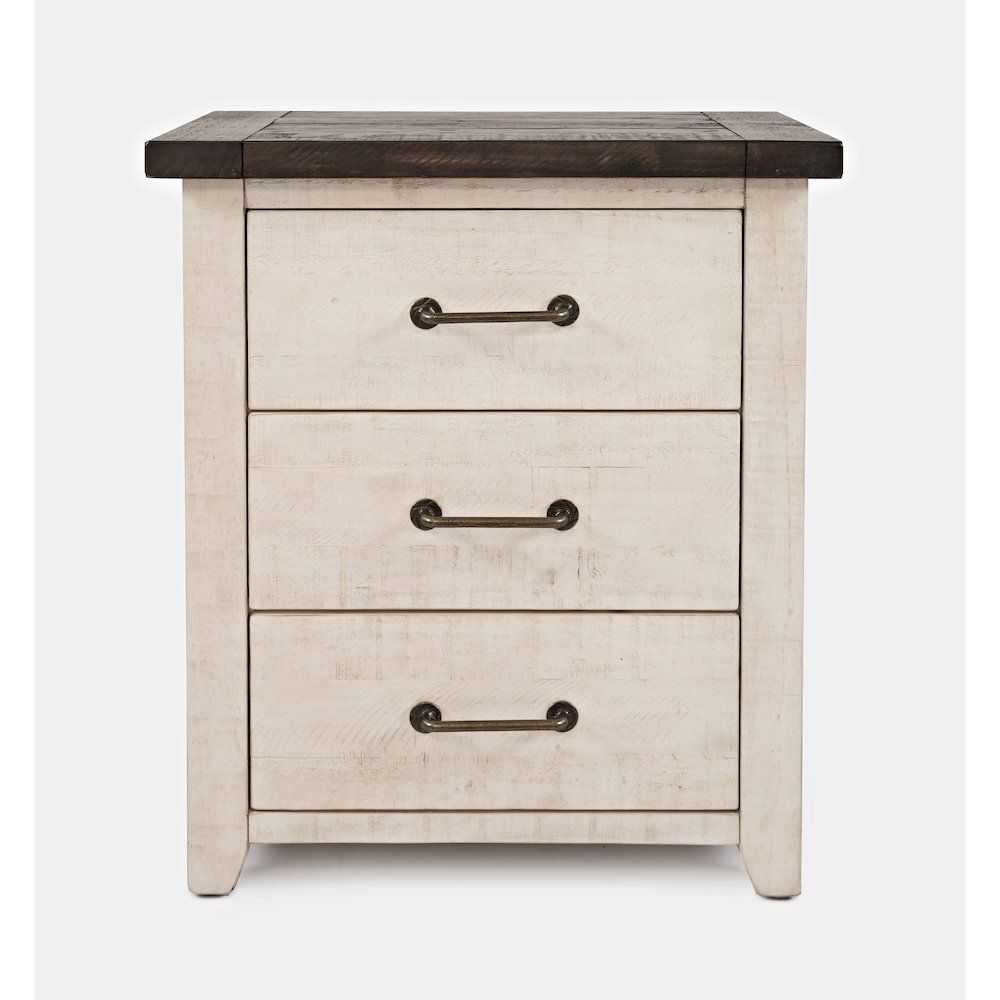 MC Power Nightstand - White - 25&quot;W x 18&quot;D x 28&quot;H