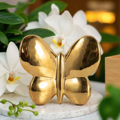 Gold Butterfly Sculpture 5.25&quot;