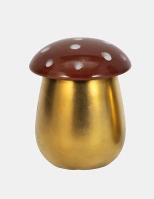 Gold Mushroom Candle 5&quot;