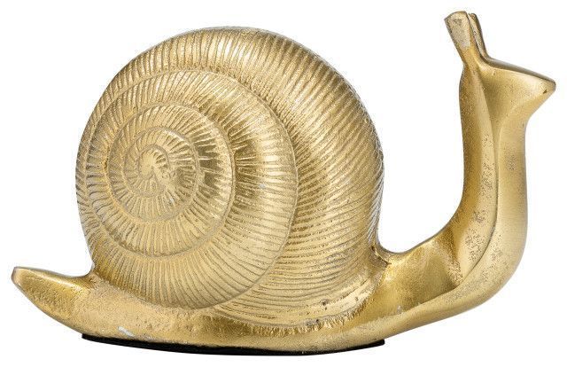 Gold Metal Snail Décor 4&quot;
