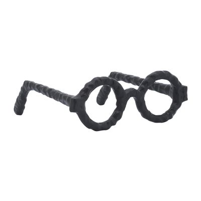 Black Decorative Glasses 7&quot; x 7.5&quot;