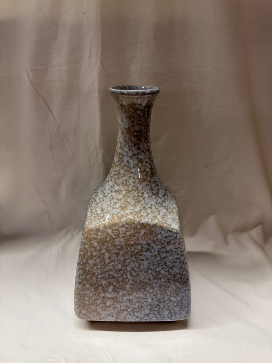 Ceramic Blue/Brown Dennis Vase 12.25&quot;T