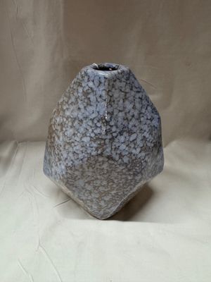 Ceramic Blue/Brown Dennis Vase 7&quot;T