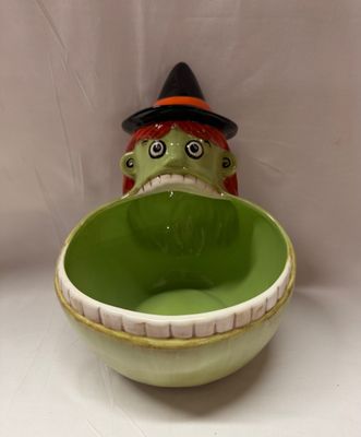 Big Mouth Witch Candy Bowl