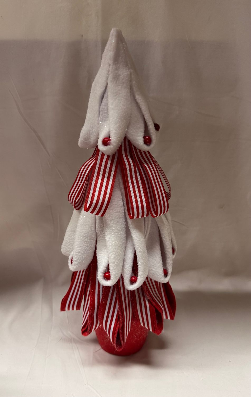 Foam Layered Red/White Tree Lg