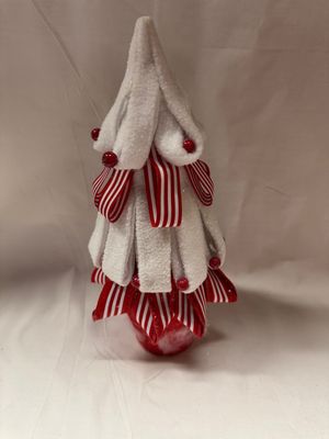 Foam Layered Red/White Tree Sm