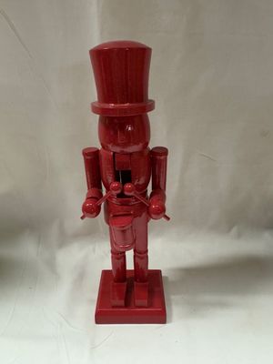Wood Nutcracker 10&quot; Red