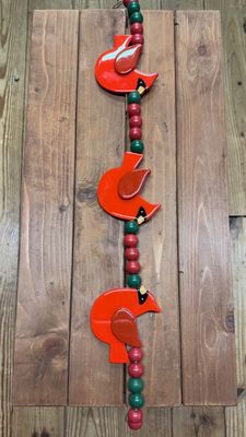Cardinal Bead Garland