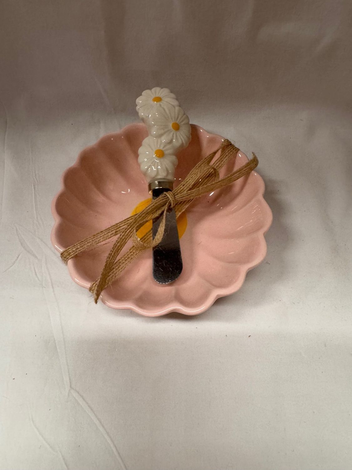 Dip Bowl w/Spreader Gift Set Pink