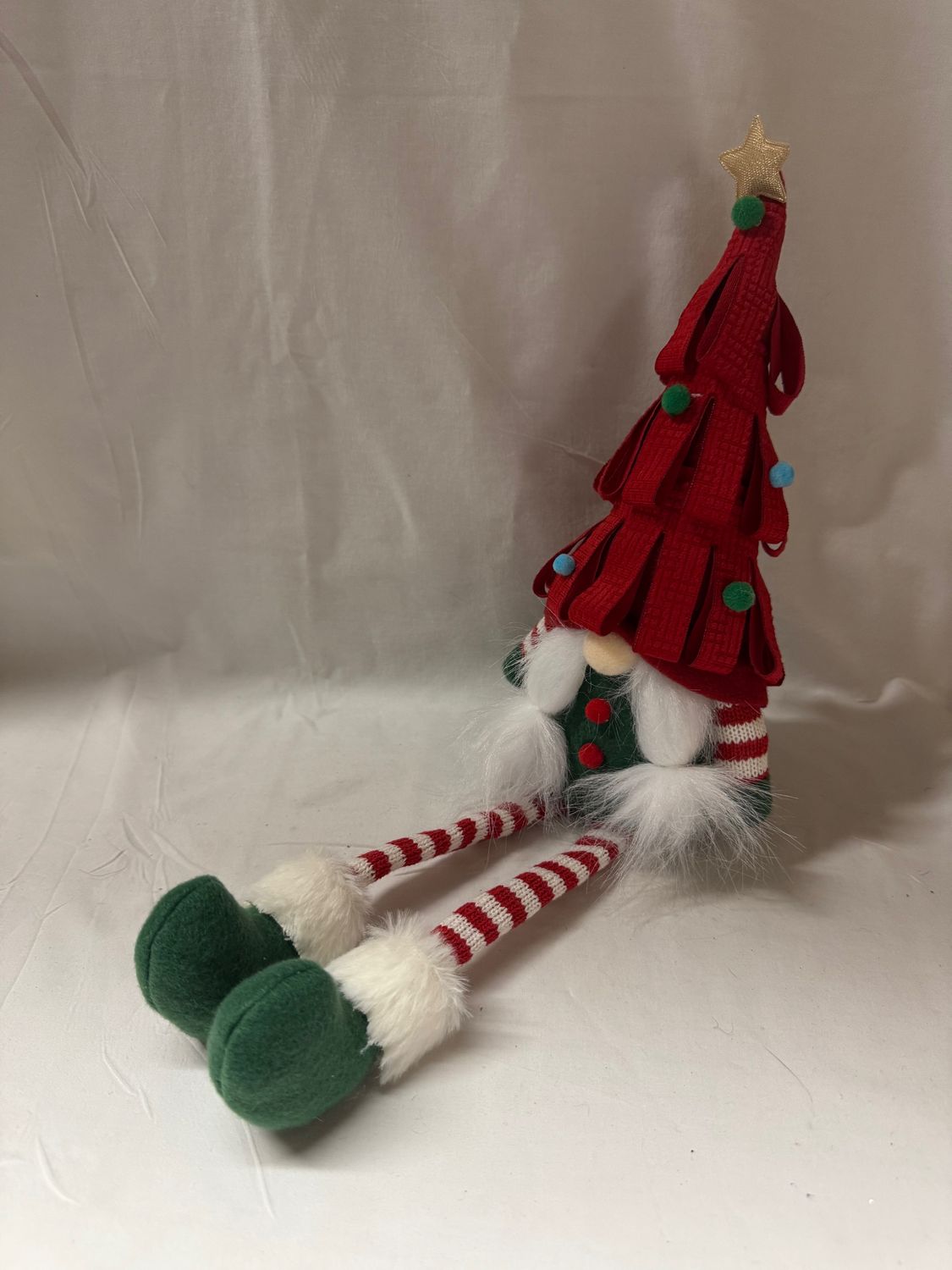 Christmas Tree Gnome Sm Red