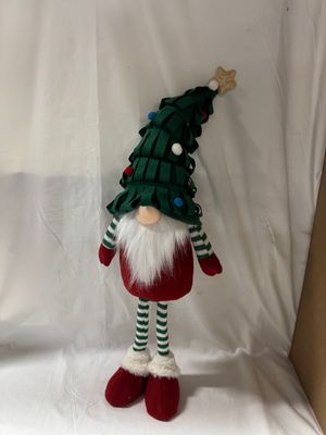 Christmas Tree Gnome Lg Green