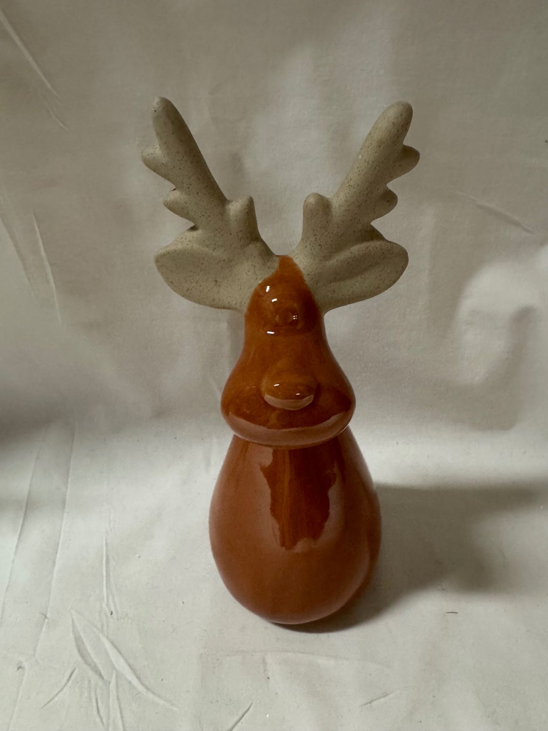 Porcelain Reindeer - Light Brown Lg
