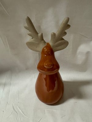 Porcelain Reindeer - Light Brown Lg