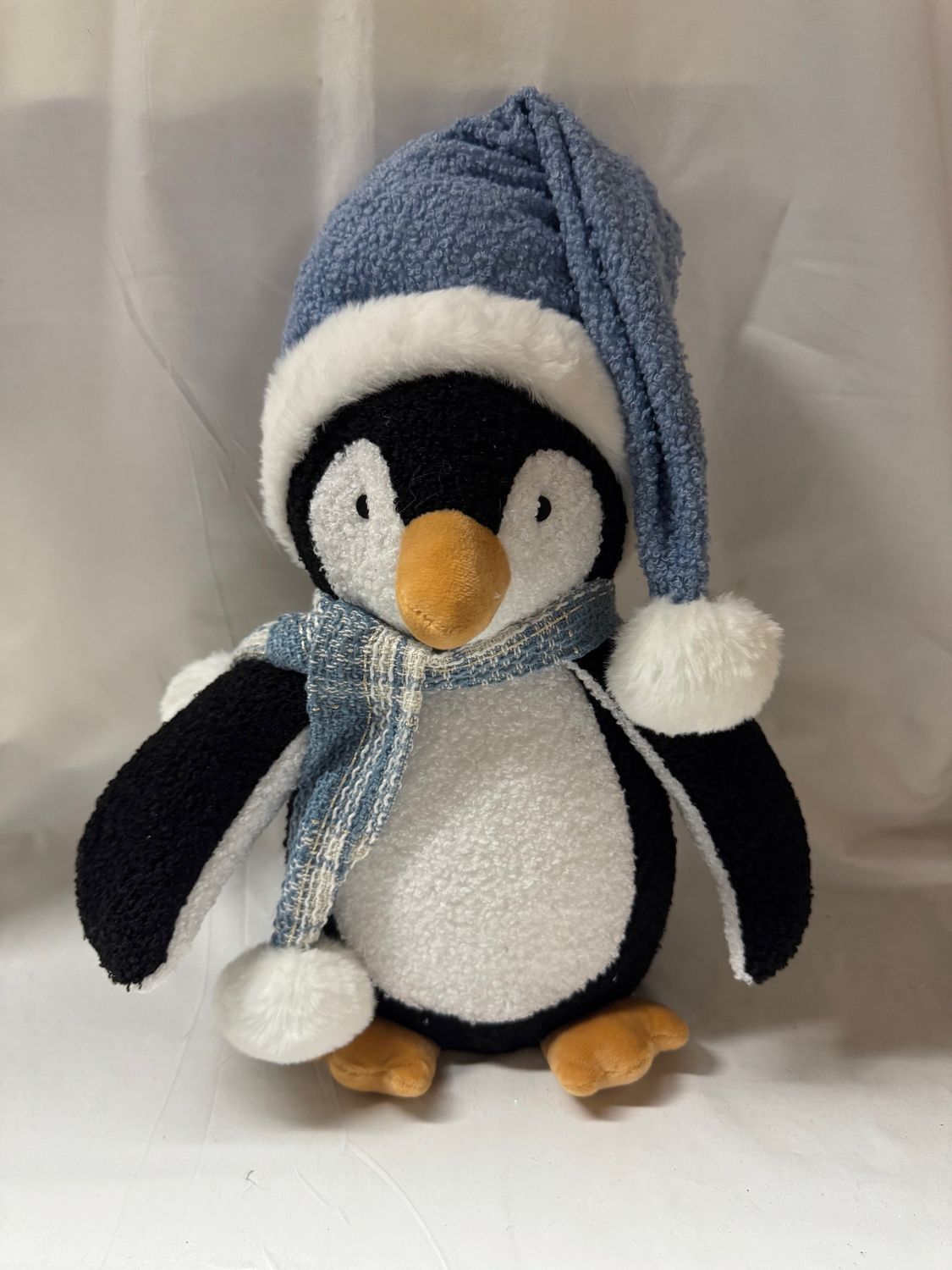Plush Penguin w/Blue Accessories Sm