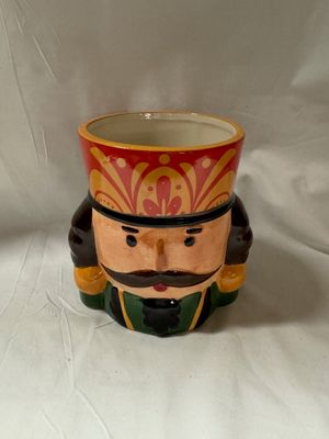 Ceramic Nutcracker Vase - Red