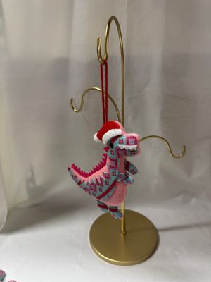 Colorful Felt Dino Ornament I