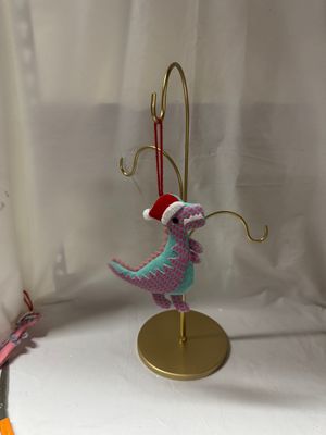 Colorful Felt Dino Ornament II