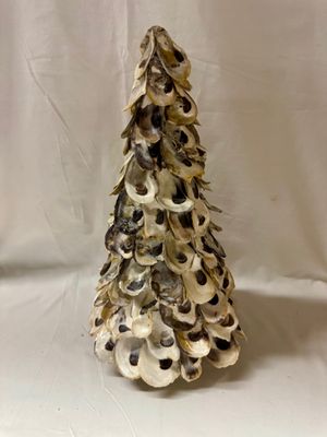 Oyster Shell Tree - 6&quot; Round x 14&quot; Tall