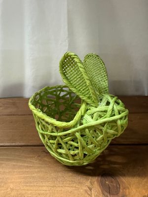 Bunny Basket Sm Green Bunny Basket Sm Green