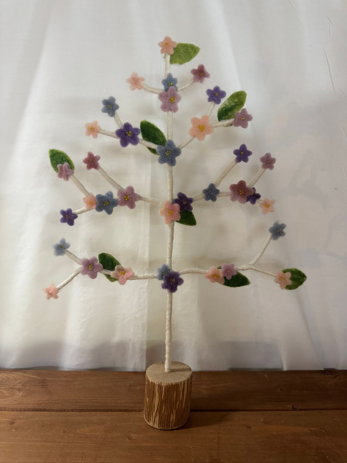 Spring Felt Tree w/Flowers - Lg