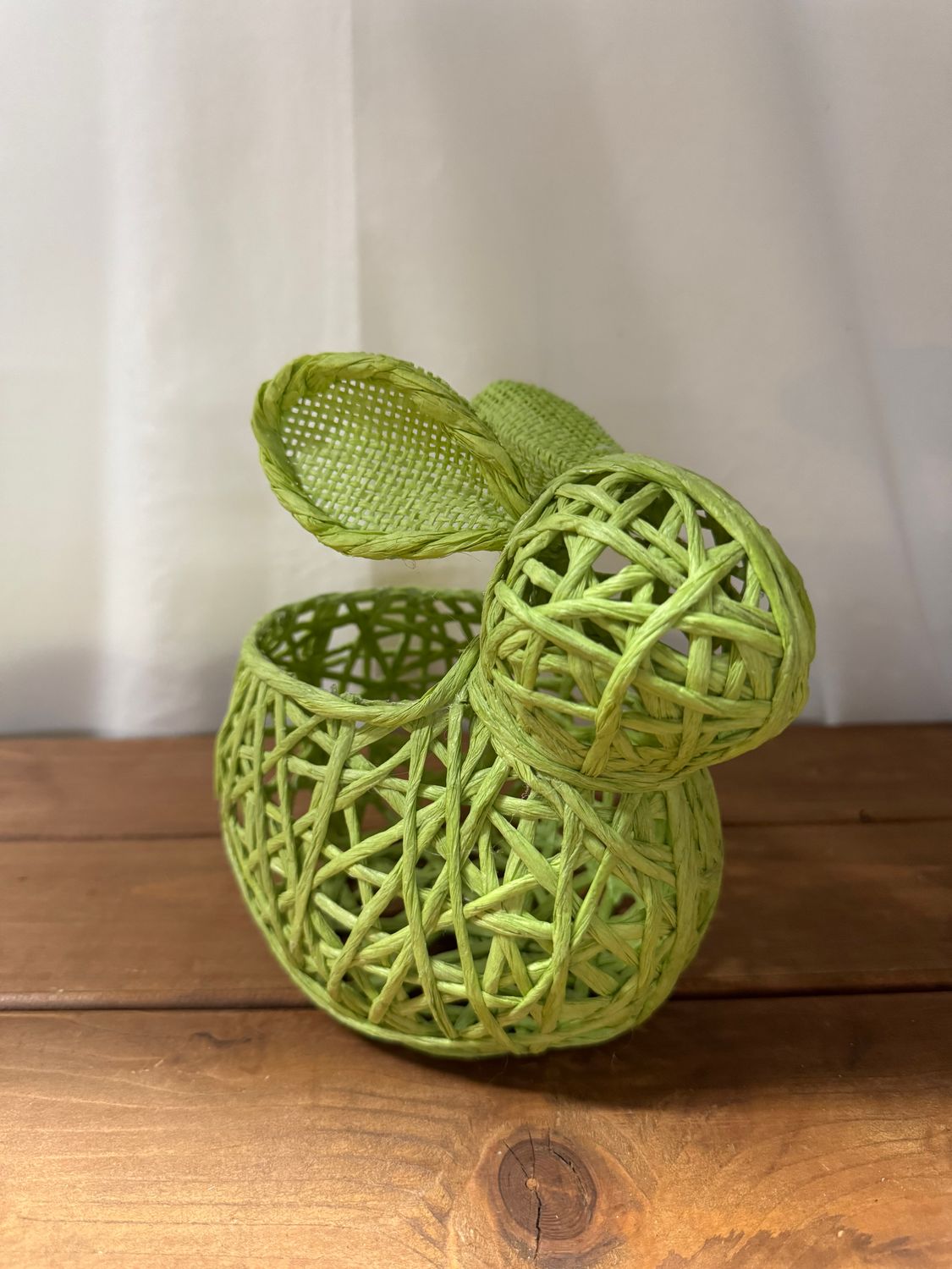 Bunny Basket Lg Green Bunny Basket Lg Green