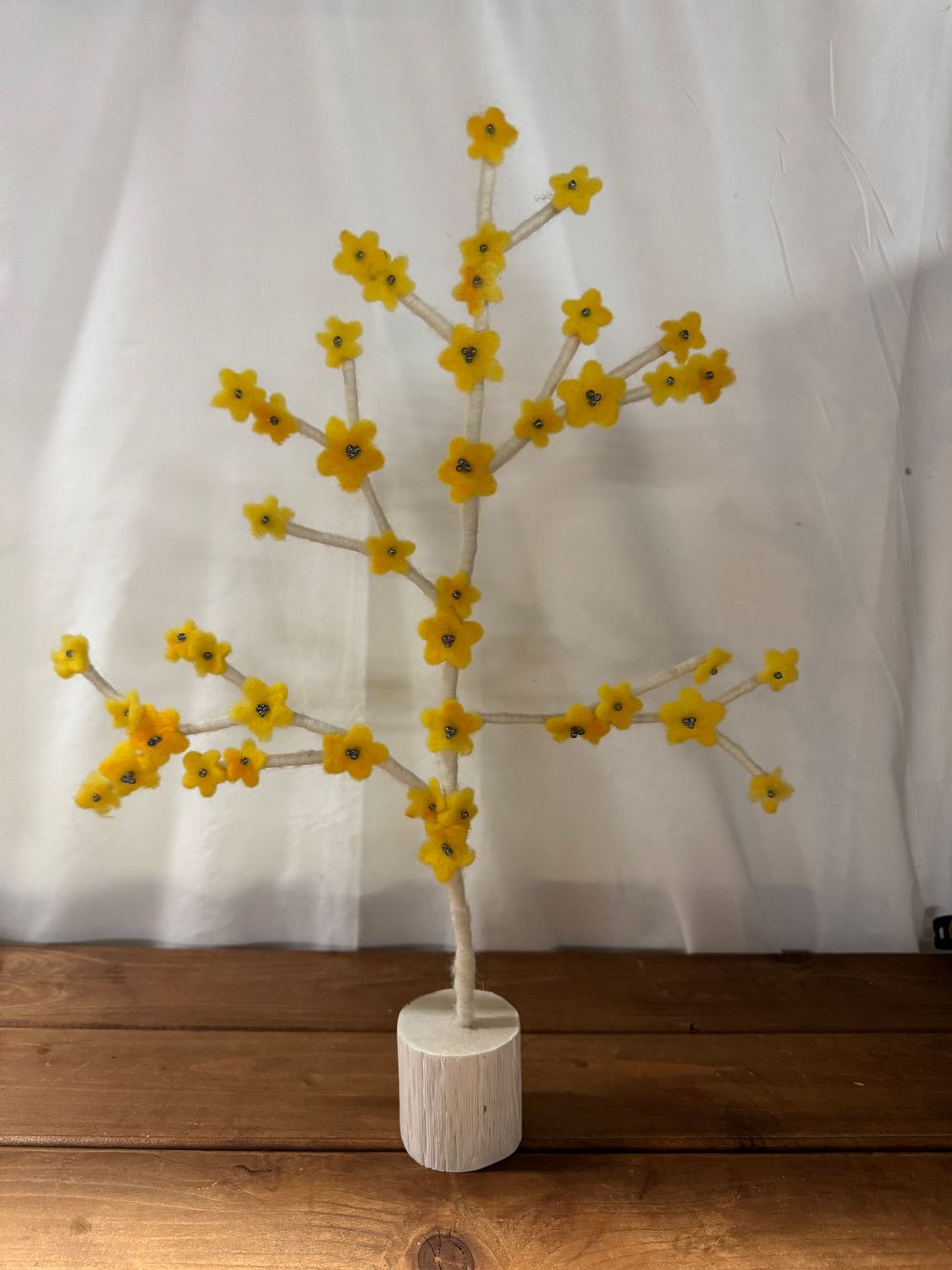 Spring Felt Yellow Tree - Lg