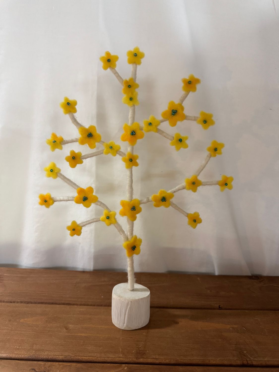Spring Felt Yellow Tree - Sm