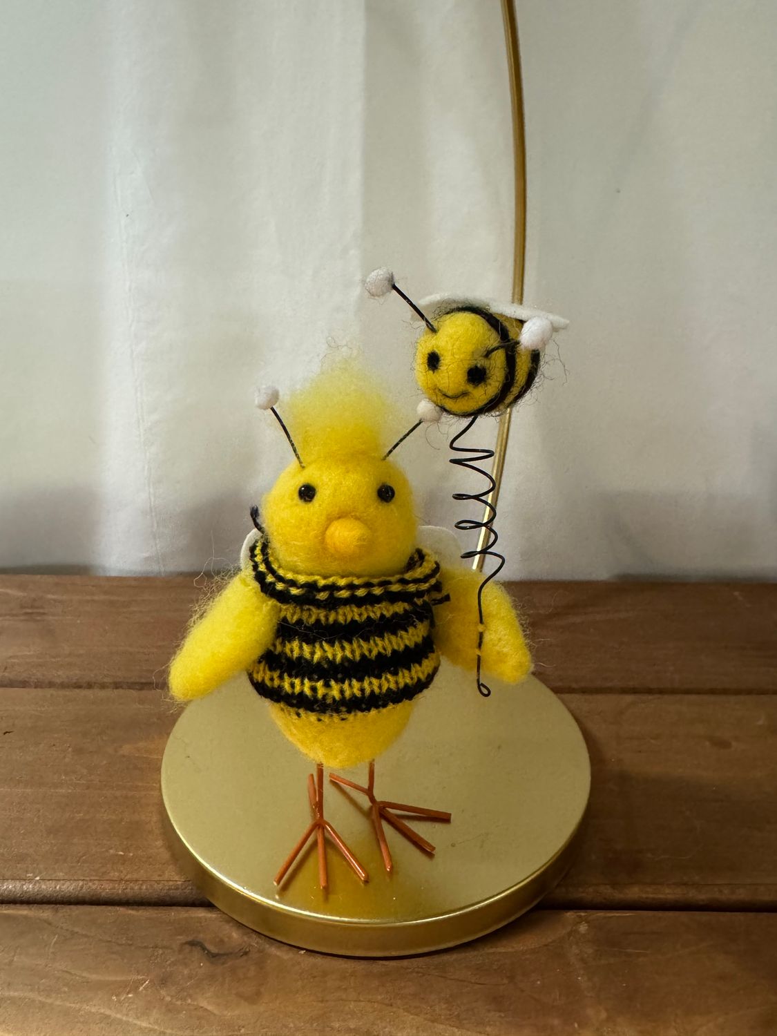 Felt Bumblebee Chick w/Baby Bumblebee Felt Bumblebee Chick w/Baby Bumblebee