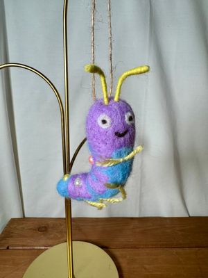 Felt Purple Caterpillar
