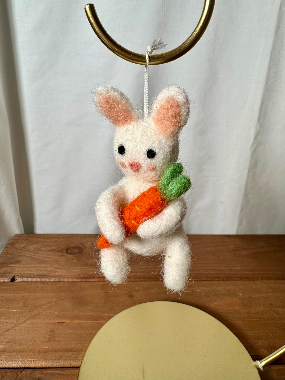 Mini Felt Bunny with Carrot
