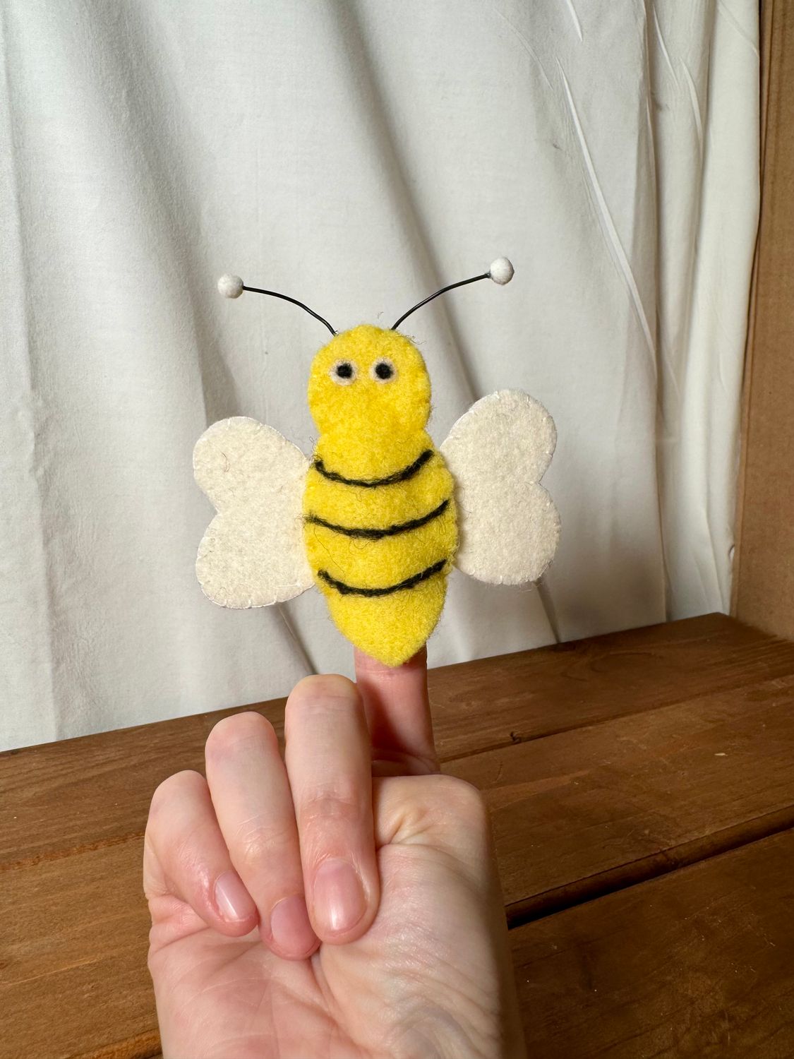 Felt Baby Bumblebee Finger Puppet Felt Baby Bumblebee Finger Puppet