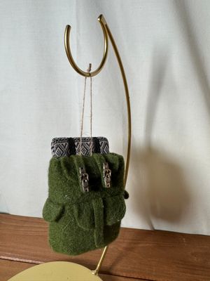 Felt Green Backpack Ornament