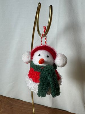 Snowman w/Green Scarf Ornament