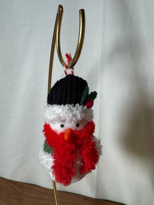 Snowman w/Red Scarf Ornament