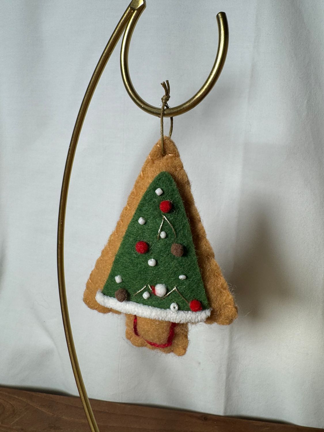 Felt Gingerbread Tree Ornament