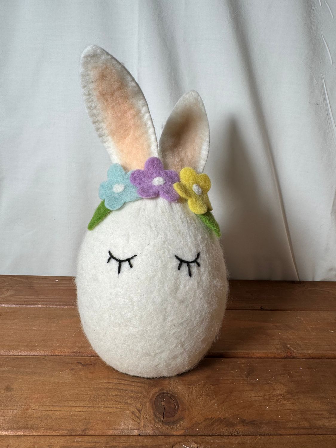 Round Felt Light-up Bunny