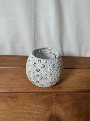 Silver/White Tea Light - Sm