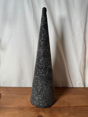 Black Cord Glitter Tree - Lg