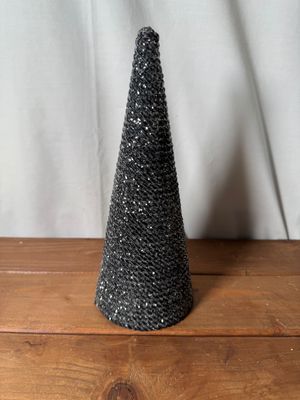 Black Cord Glitter Tree - Sm