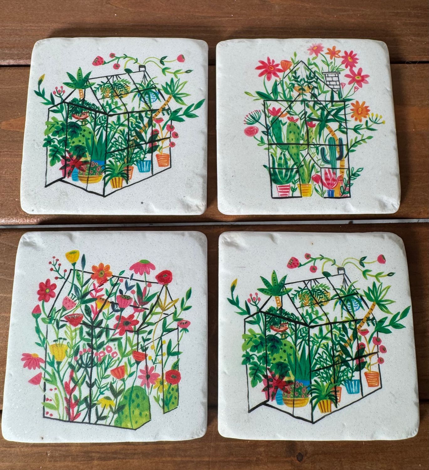 S/4 Greenhouse Coasters
