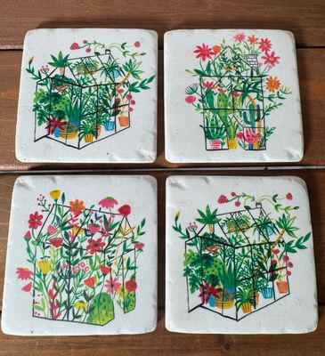 S/4 Greenhouse Coasters