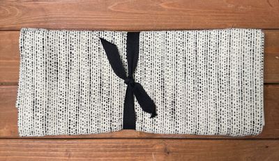 Black &amp; White Stripe Runner 14&quot; x 72&quot;