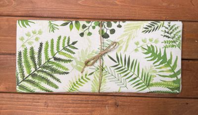 Green Floral Runner 14&quot; x 72&quot;