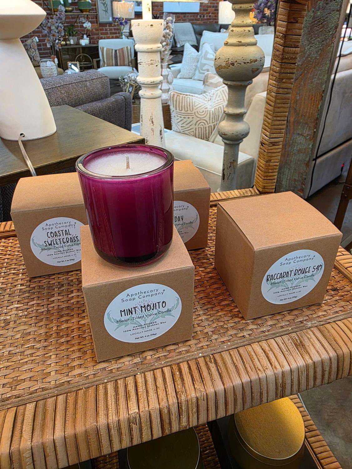 Mint Mojito - Merlot Tinted Candle 4oz