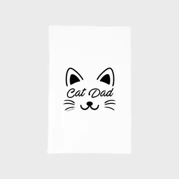 Cat Dad Tea Towel