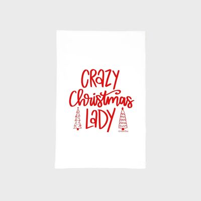 Christmas Lady Tea Towel